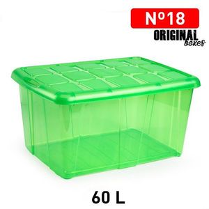 Boîte de rangement en plastique vert N18 CAJA pour organiser et trier les articles - Product Image 3