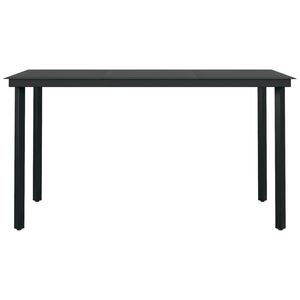 Juego de comedor de patio de 5 piezas gris oscuro para uso en el jardín - Product Image 6