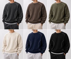Sweat-shirt à capuche surdimensionné pour homme, vert olive uni, en polaire, décontracté, respirant, avec poche, séchage rapide, écologique, style hiver - Product Image 6