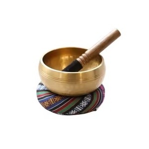 Bol chantant tibétain vintage en métal pour la méditation, la thérapie sonore, le yoga, la guérison et la relaxation - Product Image 3
