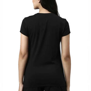 เสื้อยืดผู้หญิงทรงปกติ ผ้าฝ้าย 100% แห้งเร็ว เป็นมิตรกับสิ่งแวดล้อม พร้อมบริการพิมพ์ลายและสีตามสั่ง - บริการ OEM จำนวนมาก - Product Image 2