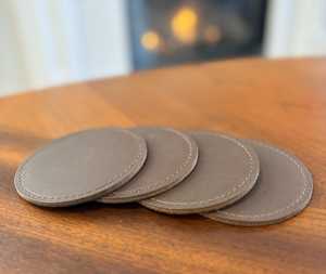 Juego de Posavasos de Cuero Hechos a Mano, Duraderos, Resistentes al Calor, Protección para Mesa, Calidad Premium, GLC-0020 - Product Image 3