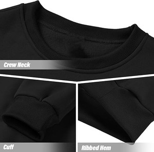 Sweat-shirt en coton surdimensionné personnalisé pour homme, col rond, épaules tombantes, streetwear, design de haute qualité - Product Image 6