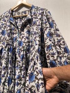 Robe de nuit d'été à imprimé floral, séchage rapide, col en V, 100 % coton, pour femme, taille XL, idéale pour les fêtes de printemps, demoiselle d'honneur, vente en gros - Product Image 6