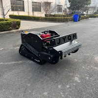 Livraison gratuite, tondeuse à gazon tout-terrain approuvée CE EPA, machine agricole à chenilles en caoutchouc, tondeuse à gazon robotisée télécommandée