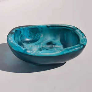 The <b>Large</b> Leaf Bowl embodies the shape of a curved leaf. Generously sized, marble double layer design Made with high tempered - Product Image 1