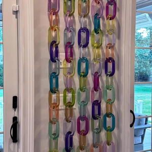 Chaîne décorative en résine de qualité supérieure, élégante décoration murale en acrylique faite à la main par glowin fashion - Product Image 2