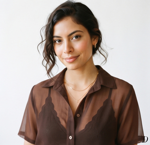 Lightweight Sheer Lightweight Summer See Through Shirt Tops 100% Polyester <b>Blouse</b> Sexy Shirts <b>Short</b> <b>Sleeve</b> Sheer Mesh Shirt - Product Image 4
