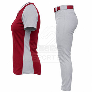 Ropa Deportiva, Uniforme de Softbol 100% Poliéster, Impresión de Logotipo Personalizado para Mujer, Ligero, Transpirable, de Secado Rápido - Product Image 5