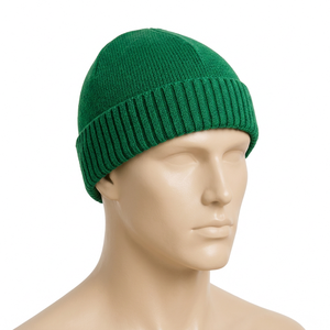 Gorros de punto personalizados con puño vuelto para marcas de ropa, fabricación de gorros de invierno al por mayor para compradores mayoristas - Product Image 3