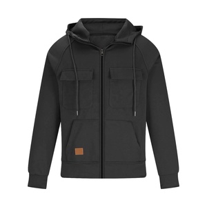 เสื้อฮู้ดดี้ผ้าเดนิมหนา 140 กรัม ทรงโอเวอร์ไซส์ สไตล์สตรีทแวร์ สำหรับฤดูหนาว ระบายอากาศได้ดี มีซับใน กระเป๋าคาร์โก้ ซิปหน้า เหมาะสำหรับทั้งผู้หญิงและผู้ชาย - Product Image 3