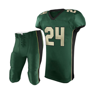 Comfortable 100% Polyester American Football Uniform Yellow Green Sublimated With Pant <b>Set</b> <b>Cheap</b> Price Quick Dry Breathable - Product Image 5