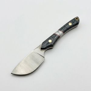 Couteau de survie à lame fixe BLADE MARK INDUSTRIES, acier 3CR13 de qualité industrielle, pointe tombante, pour camping et usage quotidien, manche en bois, étui en cuir - Product Image 5