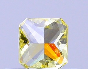 Diamant Carré Jaune Intense Fantaisie 0,29 Carat Pureté VS1 Coupe VG CVD Cultivé en Laboratoire Pierre Précieuse Jaune Brillante pour Bijoux - Product Image 3