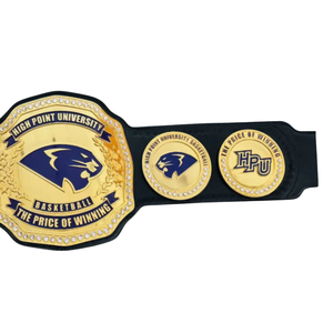 High Point University Basketball Championship Belt HPU The Price of Winning Design High-Quality Leather Strap Collectible Belt - Product Image 4