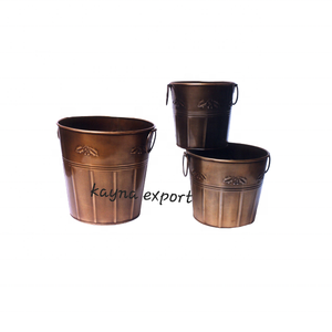 Fourniture de jardin pot en métal cuivre fini antique jardinière bureau et hôtel décoration intérieure prix de gros jardinière en métal - Product Image 5