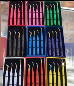 Pinzas para Pestañas de Acero Inoxidable con Punta de Fibra, Dentadas, con Opción de Logotipo Personalizado - Venta al por Mayor - Product Image 2