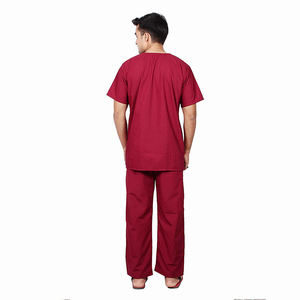 Professional Men's Medical Scrub <b>Set</b> V-Neck Hospital Uniform Surgical <b>Doctor</b> Nurse Workwear Breathable Healthcare Scrub Suit - Product Image 2