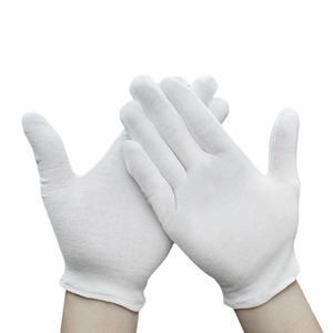 Gants en coton blanc de haute qualité, longueur poignet, style uni, écologiques, pour usage quotidien et services professionnels, toutes saisons - Vente en gros 2026 - Product Image 1