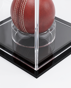 Vitrina Moderna Ecológica de Acrílico Transparente para Exhibición de Pelotas de Cricket en Forma de Cubo Pulido, Base Negra, Almacenamiento Personalizado para Mostrador - Product Image 5