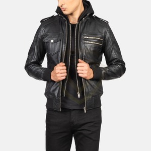 Stylish <b>Men's</b> Genuine Leather <b>Jacket</b> with <b>Long</b> Sleeve Latest Design Winter <b>Jacket</b> High Quality Best Popular Style Leather <b>Jacket</b> - Product Image 1