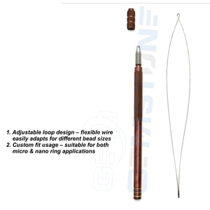 Professional Hair Extension Pulling Loop <b>Tool</b> for Micro Beads & Nano Rings Installation–Pulling <b>Hook</b> Needle for Hair Extensions - Product Image 5