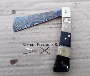 เกรดสูงที่ทำด้วยมือเก่าสไตล์ดามัสกัสเหล็กตรงโกนมีดโกน - Product Image 2