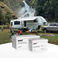 Baterai Lithium Iron Phosphate (LiFePO4) MUST 0.64-7.68KWH Seri LP1500 hingga 300Ah untuk Sistem Penyimpanan Energi