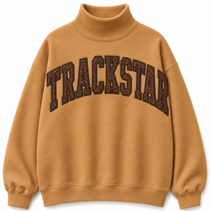 Sweat-shirt oversize rose clair uni à col montant pour femme, manches longues, style décontracté streetwear, vêtements en gros OEM ODM - Product Image 1
