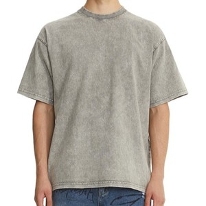 เสื้อยืดผู้ชายคุณภาพสูง ผ้าฝ้ายเจอร์ซีย์ 100% น้ำหนัก 230 กรัม สไตล์ลำลอง โอเวอร์ไซส์ วินเทจ ล้างสีแบบแอซิด พร้อมส่ง - Product Image 4