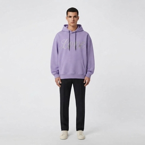 Sweat-shirt à capuche personnalisé pour homme en molleton crème avec cordon de serrage et poche kangourou, style streetwear décontracté, vente en gros OEM en vrac - Product Image 6