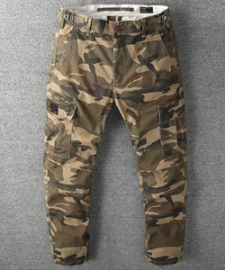 Nouvelle Tendance Pantalon Cargo Décontracté Taille Haute en Toile Multi-poches Coupe Droite Résistant à l'Usure Multicolore 100% Coton pour Homme - Product Image 3