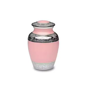 Urna Funeraria de Metal Rosa para Cenizas Humanas, Recipiente Conmemorativo para Adultos, Urna Decorativa para Entierro, Florero Grabado para Guardar Cenizas - Product Image 3