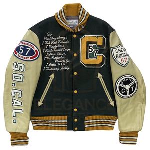 Chaquetas Varsity Personalizadas para Hombre 2025, Color en Contraste, Lona de Alta Calidad, Ropa de Invierno para Adultos, Prenda Exterior Universitaria Cómoda - Product Image 1