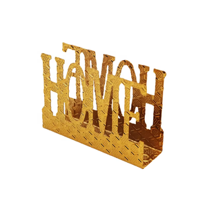 Modern Metal Tissue Holder with Sleek Edges and Contemporary Style for Dining <b>Table</b> Organization - Product Image 3