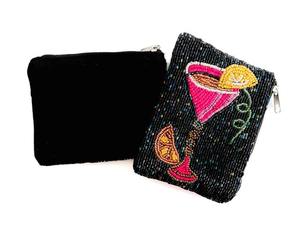 Pochette brodée de perles, porte-monnaie perlé, petite pochette colorée, pochette à monnaie - Product Image 6