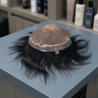 Prótesis capilar para hombres en Bangladesh, peluca de cabello humano, prótesis capilar masculina, postizo para hombre.