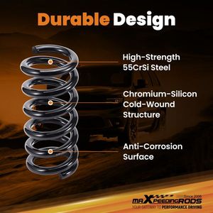 1988-1998 Chevy/GMC C1500 2WD V8 Truck Suspensions Front Drop Coil Springs 2 Inch - Product Image 2