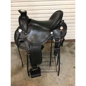 Silla de Montar para Caballo con Diseños Personalizados Grabados, Artesanía Natural, Hecha a Mano, de Cuero Genuino y Madera, Silla Inglesa para Equitación, Suministros Ecuestres - Product Image 4