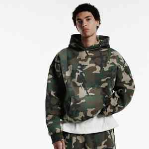 Sudadera con capucha para hombre, personalizada, de algodón, con hombros caídos, estampado integral, corte holgado, camuflaje, estilo vintage, con cremallera, en oferta - Product Image 4