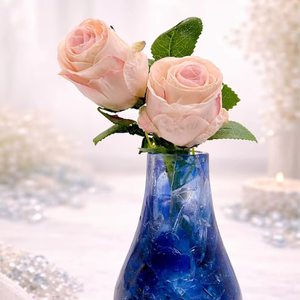 แจกันเรซิ่น Ocean Time Midnight Tide สีฟ้า งานแฮนด์เมด ตกแต่งสไตล์ชายฝั่ง - Product Image 1