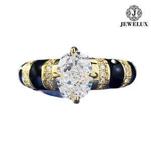 แหวนค็อกเทลเงินแท้ 925 ชุบโรเดียม คุณภาพพรีเมียม Jewelux ประดับเพชรทรงกลมเจียระไนแบบบริลเลียนท์ เหมาะสำหรับงานหมั้นและวันครบรอบ ได้รับการรับรองจาก IGI - Product Image 6