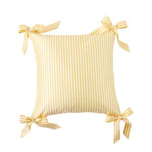 Cravates et housses de coussin décoratives rayées en coton tissé 100% |   Housse de coussin de canapé personnalisable de style américain |   Artisanat fait main pour la maison - Product Image 2