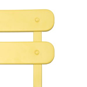 Set da 3 Pezzi in Metallo Giallo per Patio e Balcone: Tavolo e Sedie per Arredamento da Campeggio - Product Image 5