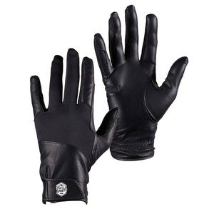 Low MOQ Design Your Own Winter Leather Horse Riding Gloves Full <b>Finger</b> Adjustable Wrist <b>Strap</b> High Quality - Product Image 1