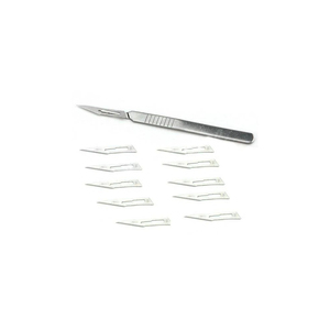 Ensemble de poignées de scalpel chirurgical manuel en acier inoxydable certifié CE, instrument de classe I pour utilisation en salle d'opération - Product Image 2