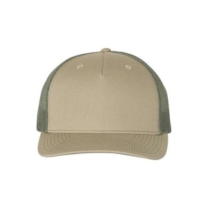 Casquette Trucker à Cinq Panneaux Vert Kaki avec Dos en Maille Réglable, Chapeau de Baseball Décontracté pour l'Extérieur, Streetwear, Logo Personnalisé, Couvre-chef - Product Image 1