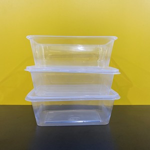 Wholesale Custom Low Price Take Out 550 650 750 1000ml Transparent Rectangle Disposable <b>Plastic</b> <b>Food</b> <b>Container</b> with lid Hot sale - Product Image 5
