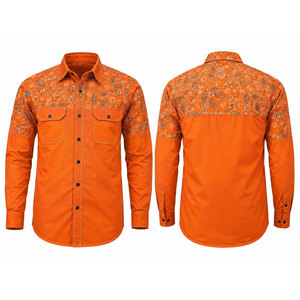 Wholesale Fire Resistant Workwear Safety Clothing <b>Flame</b> Retardant Reflective Hi Vis Long Sleeve Work Wear Fr <b>Shirt</b> Men - Product Image 1