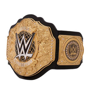Cinturones de Campeonato Mundial de Lucha Libre Peso Pesado 2026, Correa de Cuero Genuino, Placas de Zinc de 4mm, Talla Adulto 50 Pulgadas - Product Image 4
